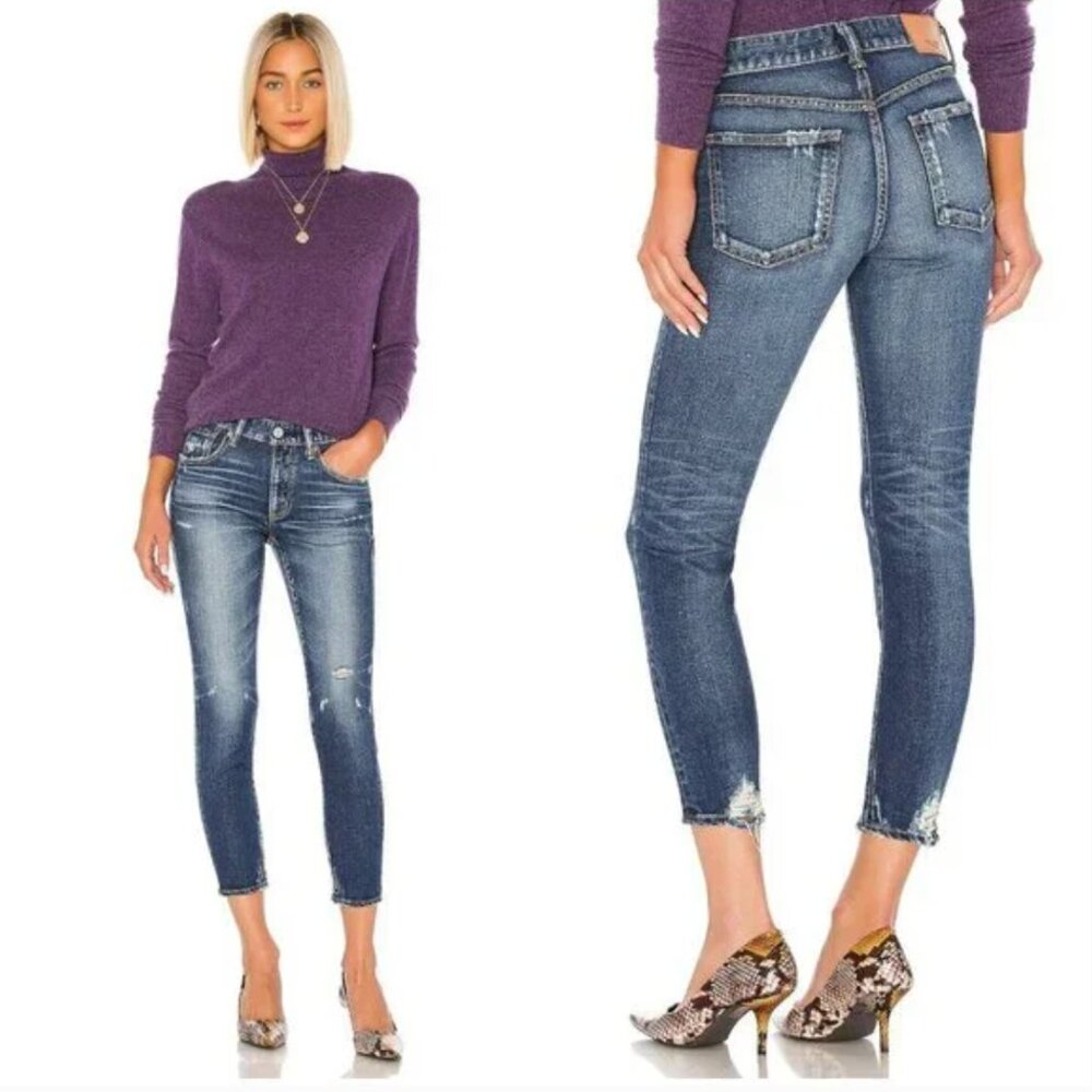 Moussy Vintage Velma Skinny Jeans Distressed size 27